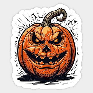 Halloween Jack o Lantern Pumpkin Sticker